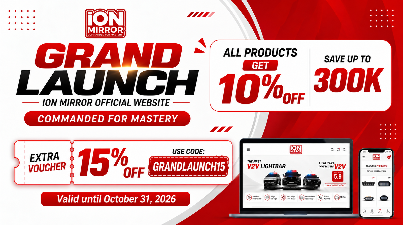 Ion Mirror Grand Launch Banner